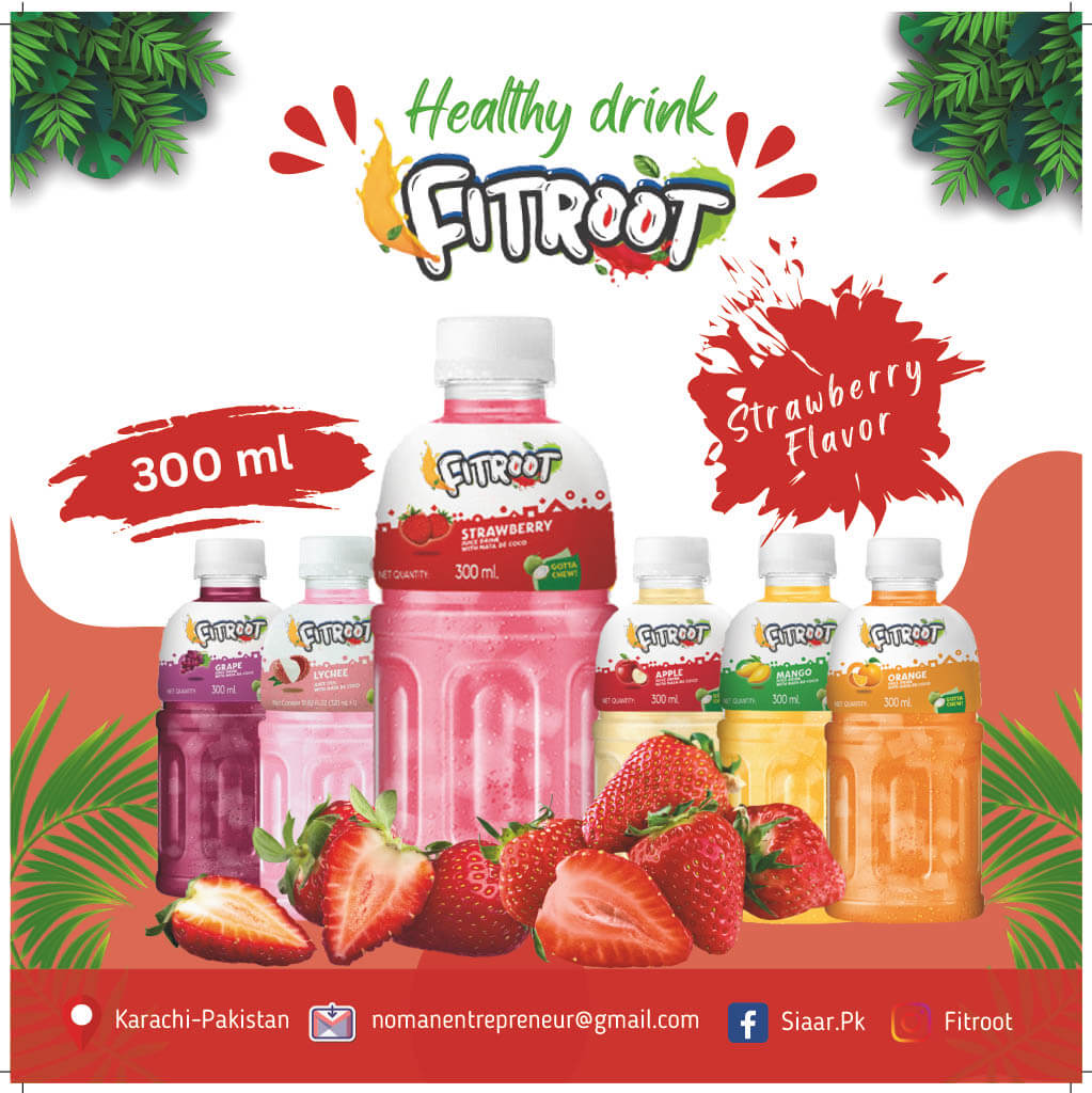 Fitroot (Strawberry Nata De Coco)