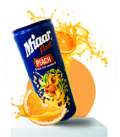 Peach Float With Fruit Chunks