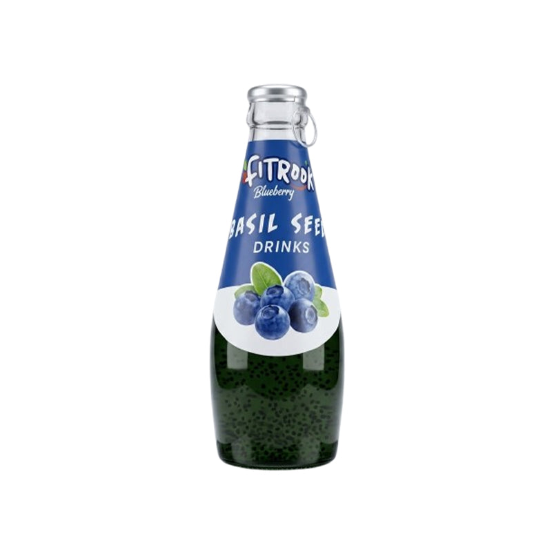 FITROOT Berry Basil Fizz  Blueberry Basil Seed Drink