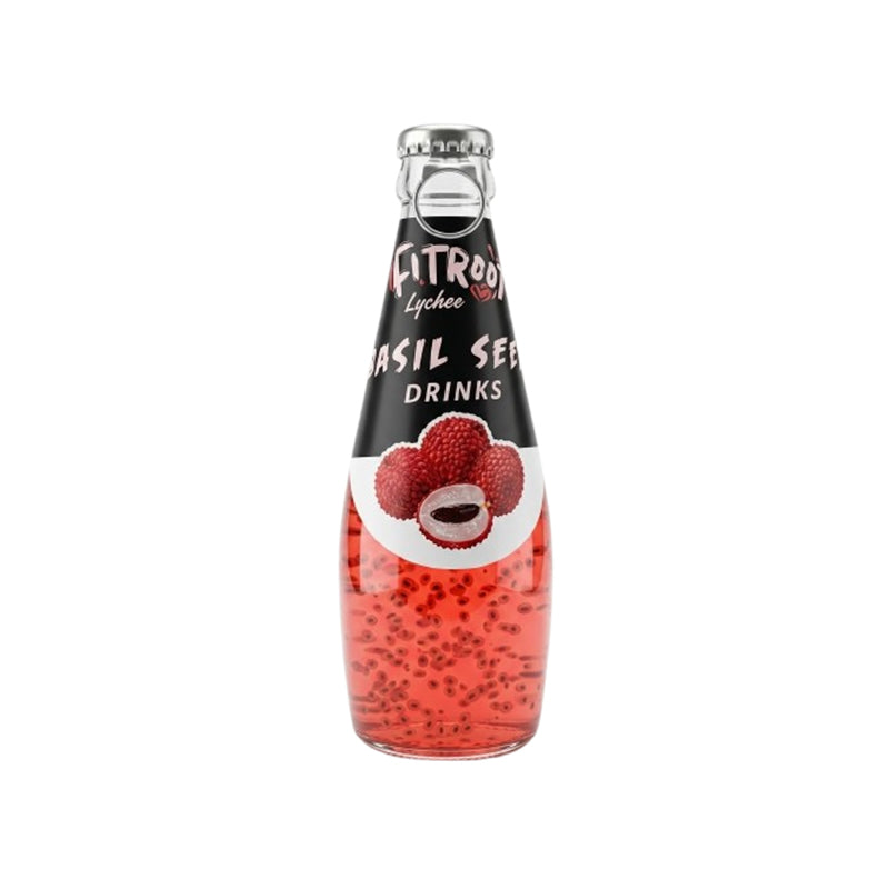 FITROOT Citroo Lychee Basil Seed Drink