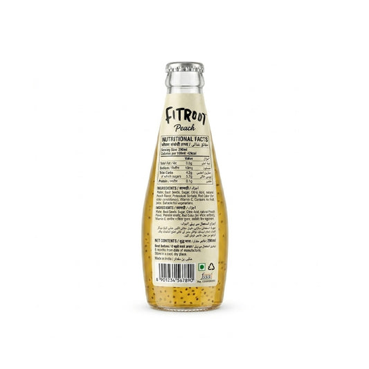 Fitroot Peach Basil Seed Fruit Drink