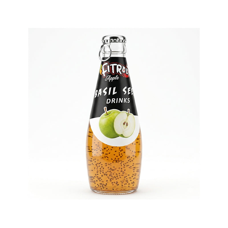 Fitroot Crisp Apple Basil Seed Drink
